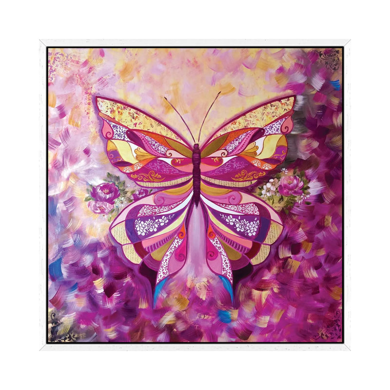 Pink Urania by Marina Skromova - Gallery-Wrapped Canvas Giclée on Canvas, White Framed, 66.04 cm H x 66.04 cm W