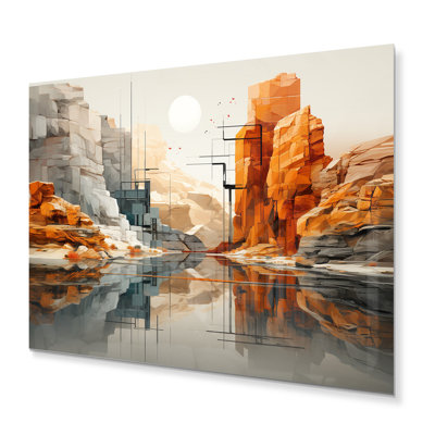 " Orange Gray Canyon Canyons Depths "