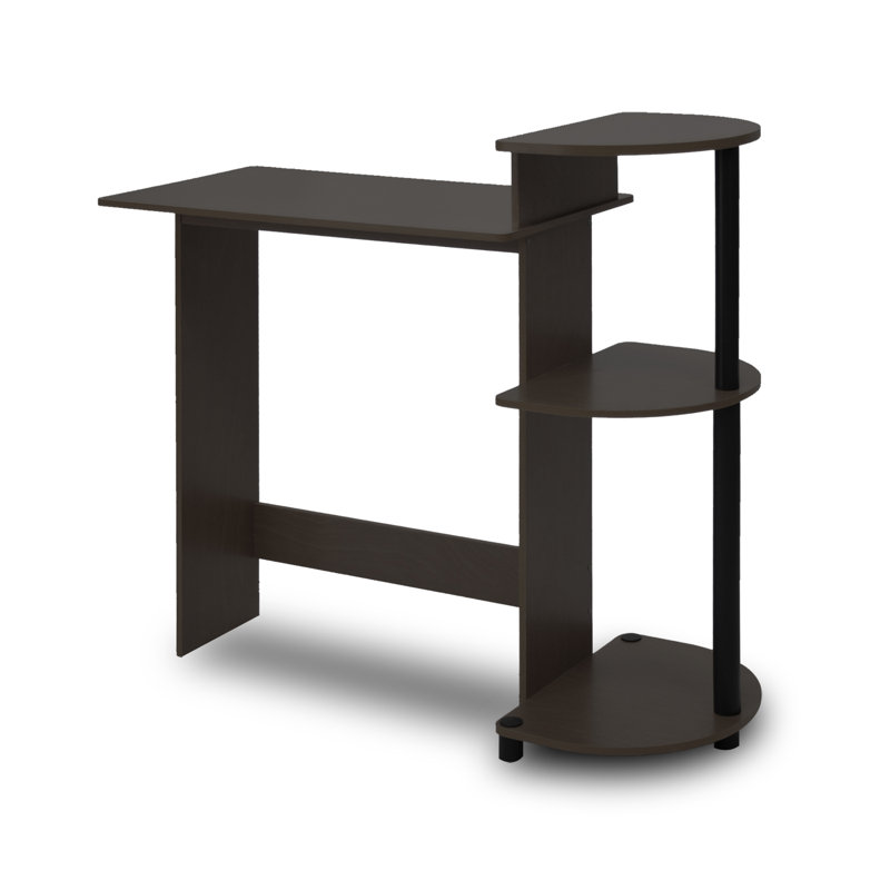 Eleonore Computer Desk, Espresso / Black