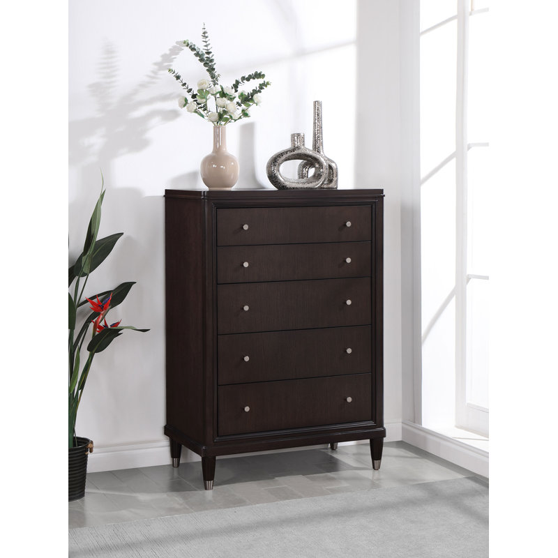 Montel 5-drawer Bedroom Chest Brown