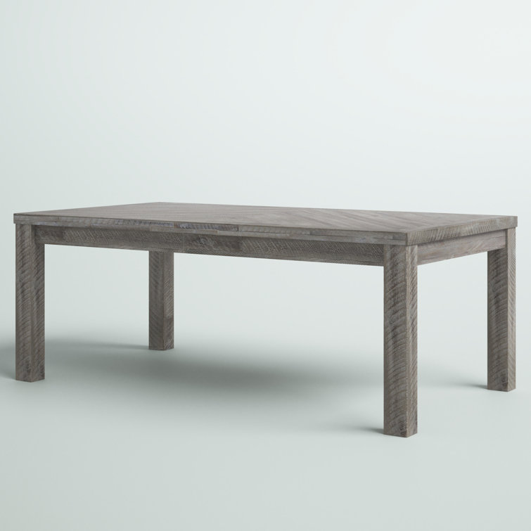 Belvedere 78-120 Extension Dining Table in Quartz Grey Aluminum