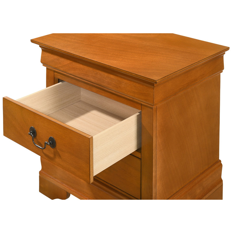 Table de chevet pour chambre à coucher avec tiroirs soignés - 24 po de hauteur, 21 po de largeur, 16 po de profondeur, organisation traditionnelle 2 pour un bel espace de vie H 24 po x l 21 po x P 16 po, classique