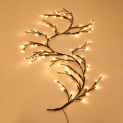 180cm LED Solar Powered 96 - Bulb Cord String Light