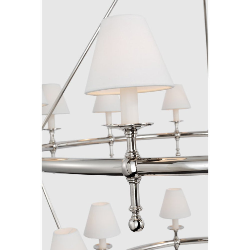Classic 20 - Light Chandelier, Polished Nickel