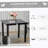 Outsunny Outdoor Dining Table For 4 Person, Square, Aluminum Metal Legs For Garden, Lawn, Patio