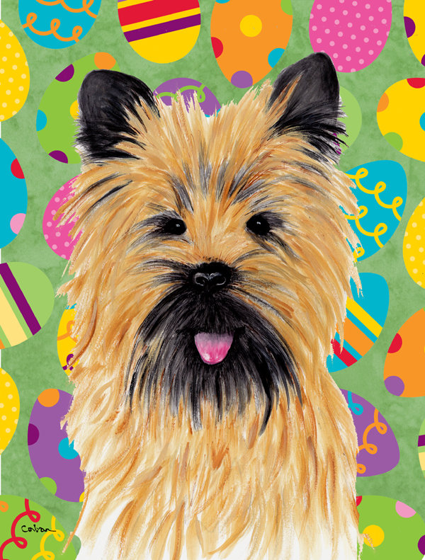 Drapeau de jardin Atara, Cairn terrier (beige et noir)