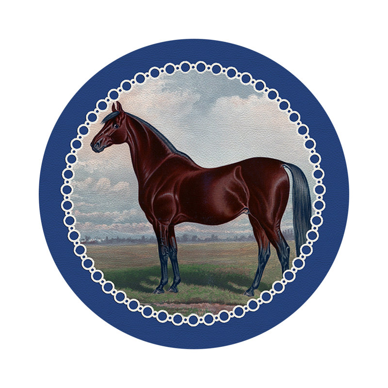 Napperon English, Bleu