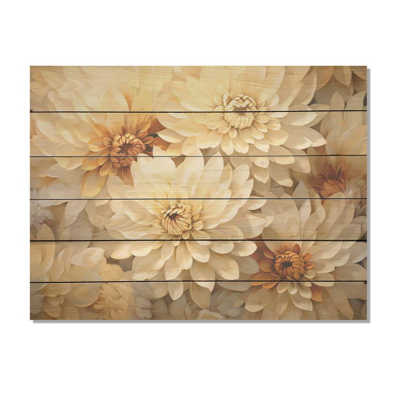 Minimalisme, peinture de maman en beige et or - art sur bois de pin naturel, H 10 po x l 20 po
