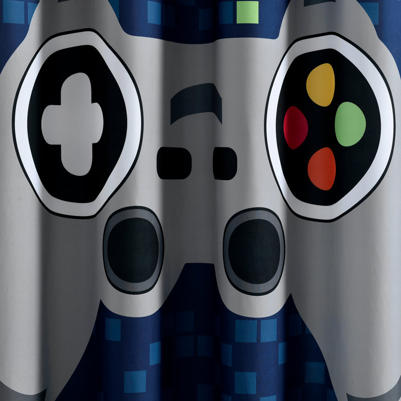 Lush Decor Video Games Shower Curtain