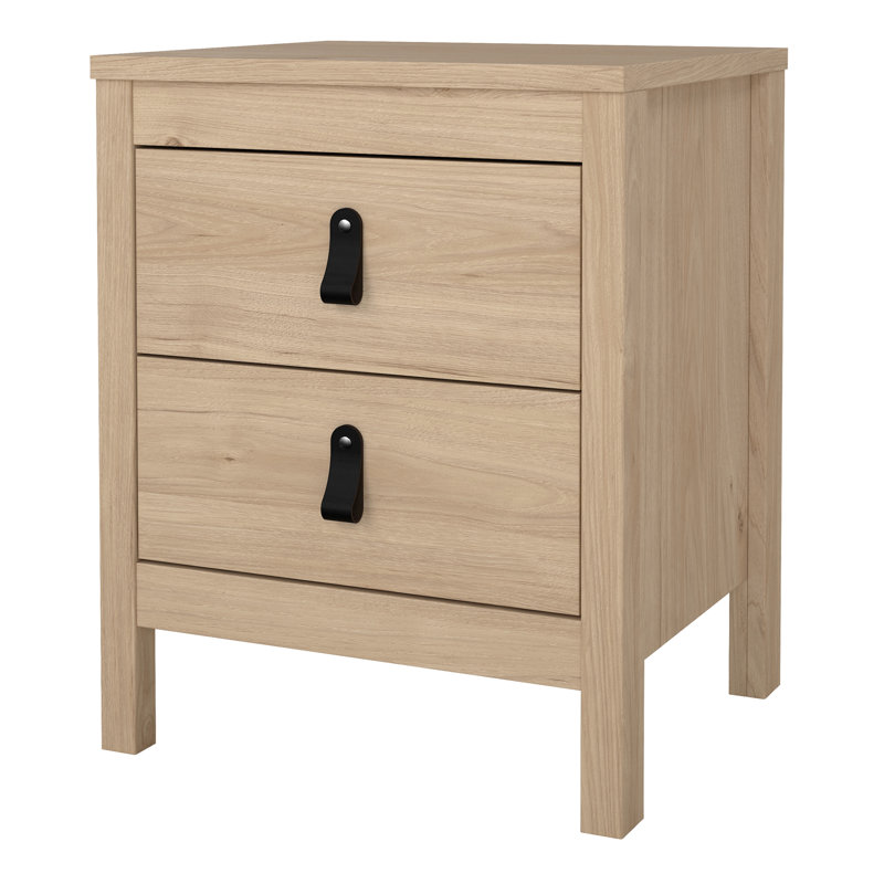 Ameiya 43.8cm W Plywood / Laminate Board Bedside Table