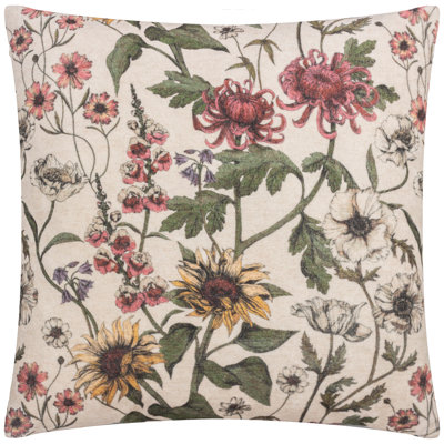 Alceste Floral Cream Square Cushion