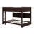 Queen Over Queen Bunk Bed With Storage Cabinets And USB Charging Ports-1461902274