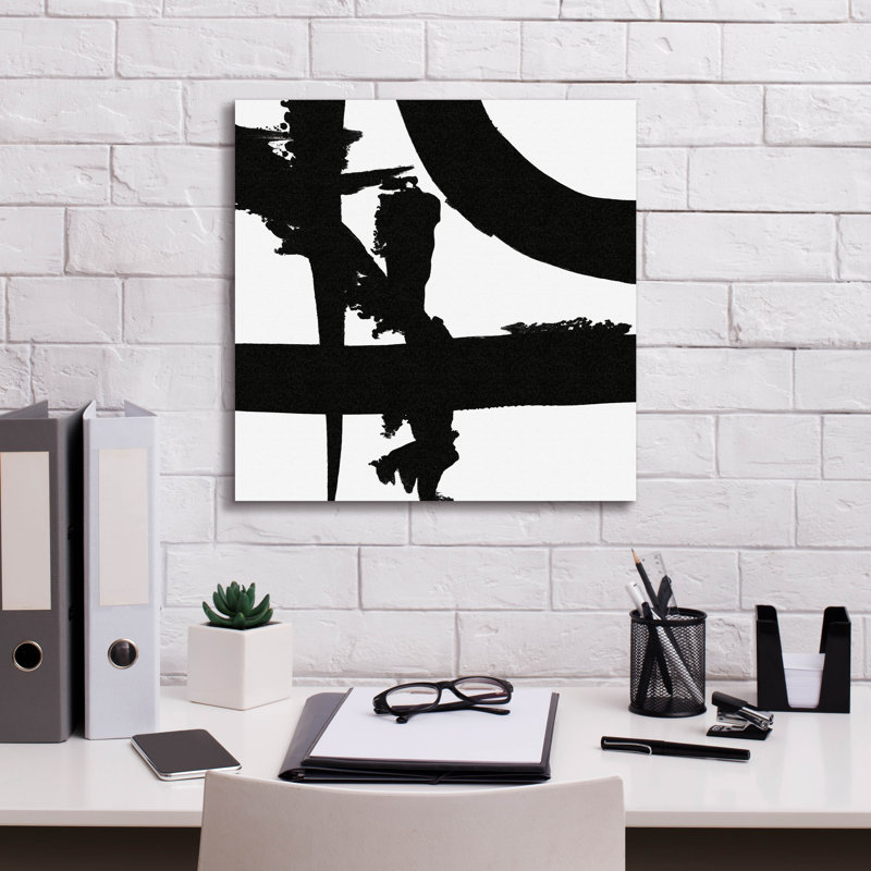 «Crossing Paths 2» par Sarah Adams, art mural sur toile, H 18 po x l 18 po x P 0,75 po