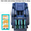 Fauteuil de massage inclinable électrique en similicuir