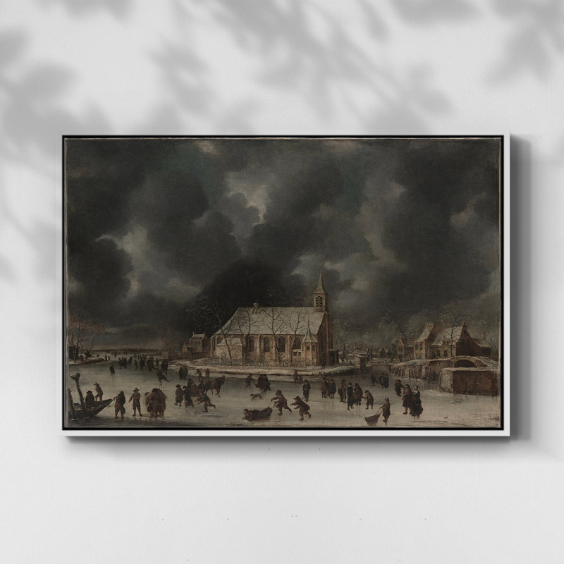 «Vintage Landscape -CCCL XXXIX» sur, H 25 po x l 37 po, Blanc