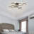 8-light Modern Led Ceiling Light Semi Flush Mount With Remote