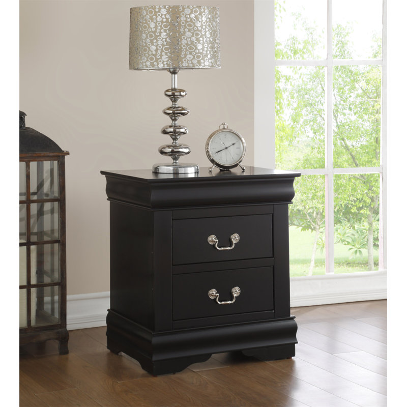 Table de chevet Louis Philippe, Black