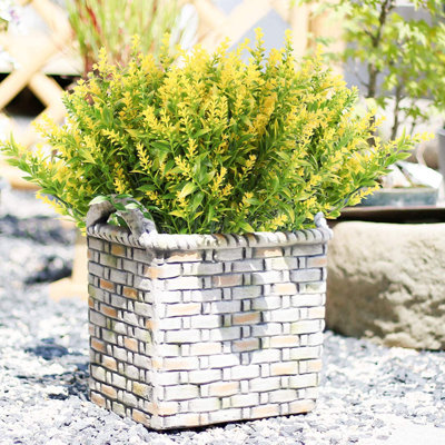 UV Resistant Fake Lavender for Indoor/Outdoor Decor, Weddings, and Table Arrangements-No Container