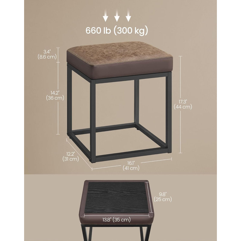 Rectangular footstool