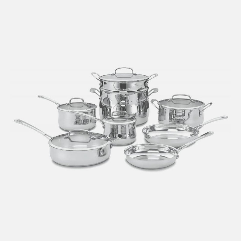 Batterie de cuisine en acier inoxydable 13 pièces Cuisinart