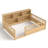 A Full-Sized Wooden Floor Bed With A Fence-Style Guardrail-1783313690-1783313703