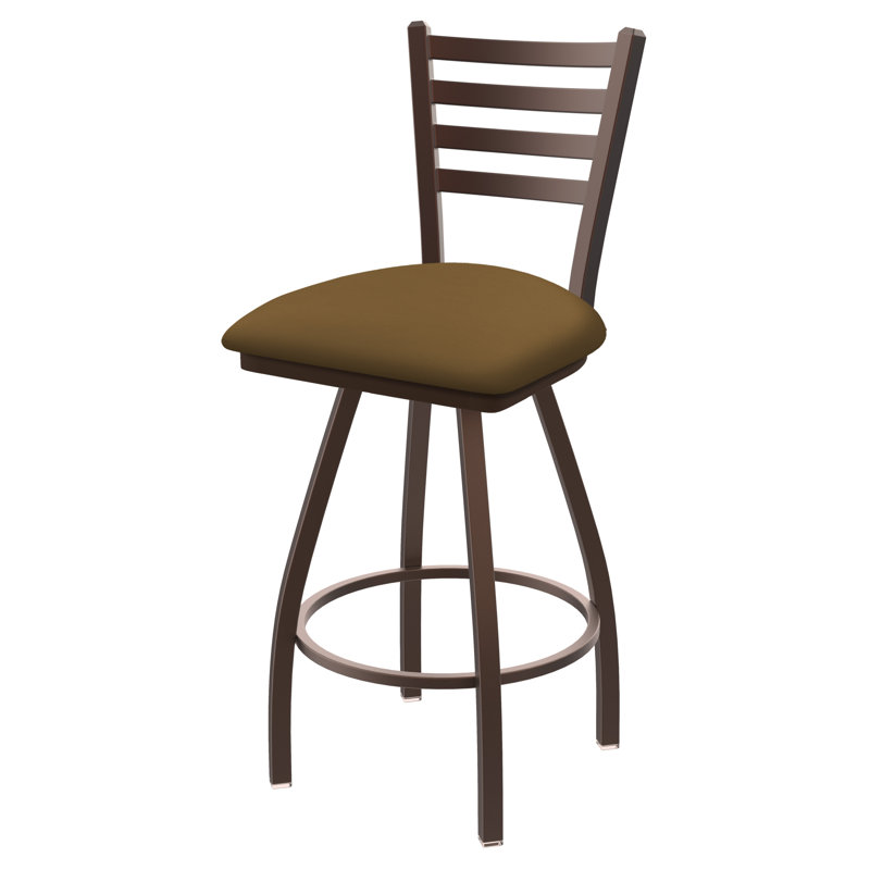 Tabouret de bar pivotant de 36" Evers, Bronze, Vinyle - selle Canter, Tabouret de comptoir (siège d'une hauteur de 25 p