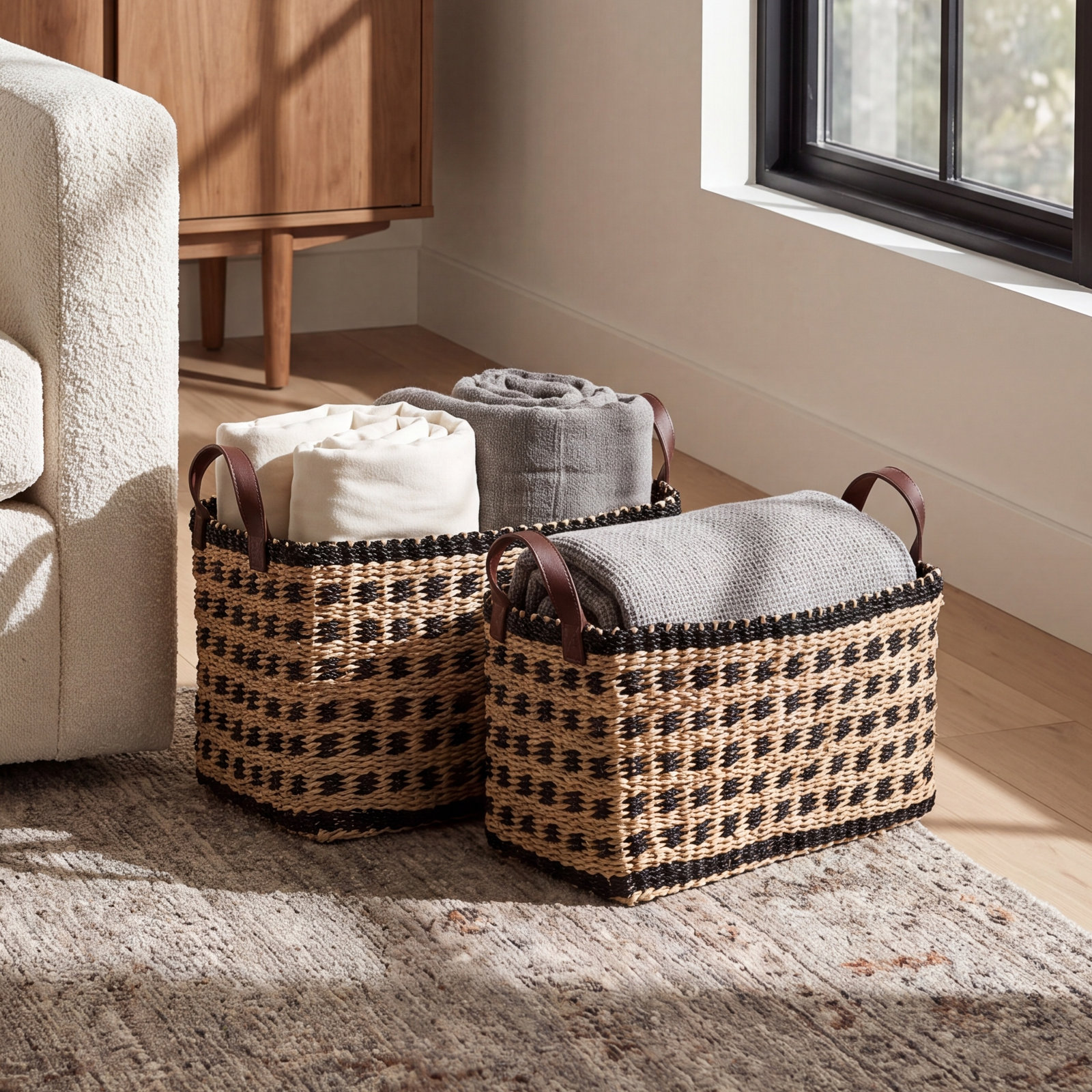 Handmade Wood Storage Bin