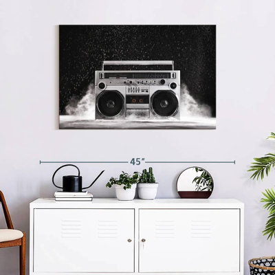 Boombox argenté Abarca 1980