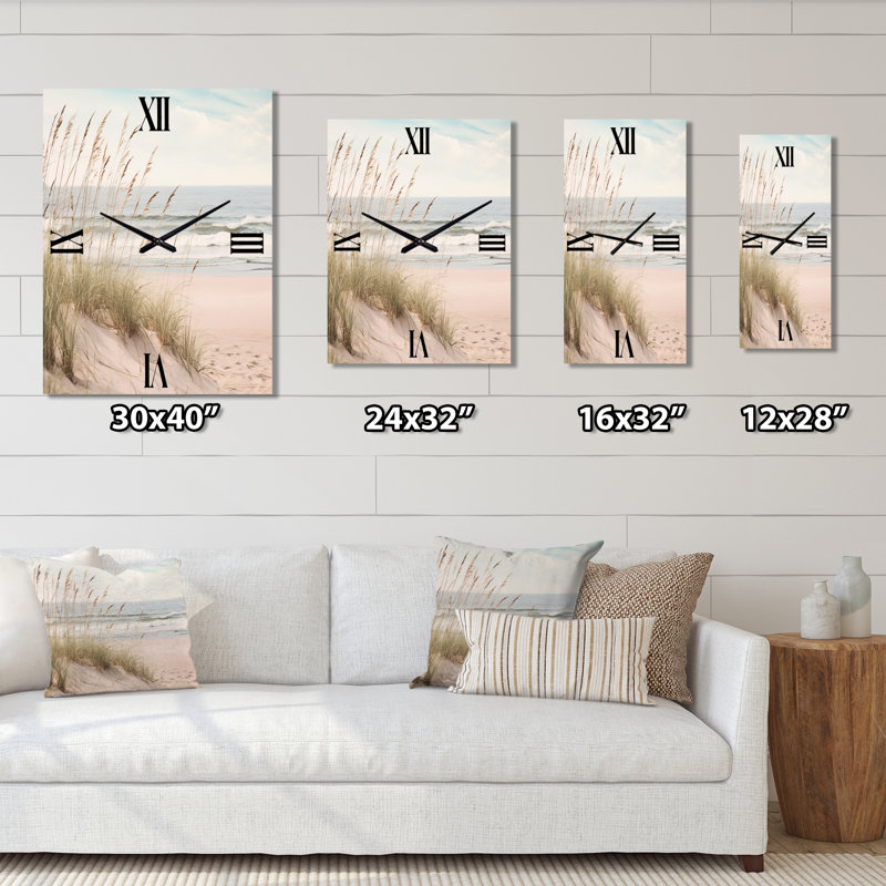 Horloge murale de plage Ocean Past II, Grand