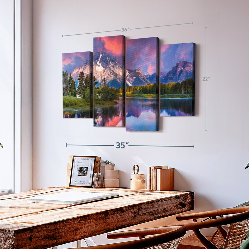 «Grand Teton Daylight Wall Art», H 22 po x l 36 po x P 1,00 po