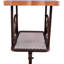 Table de bout avec rangement en chêne et gris antique Kendig