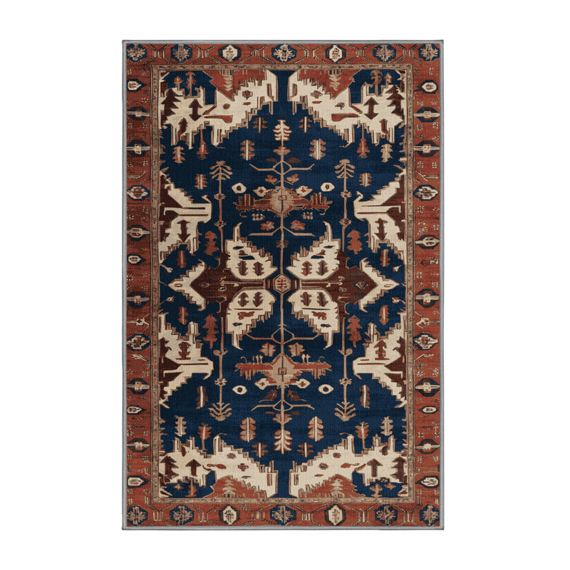 Tapis persan gris lavable à la machine