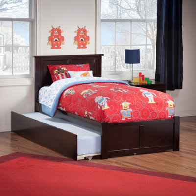 Lampley Solid and Manufactured Wood Platform Bed with Trundle