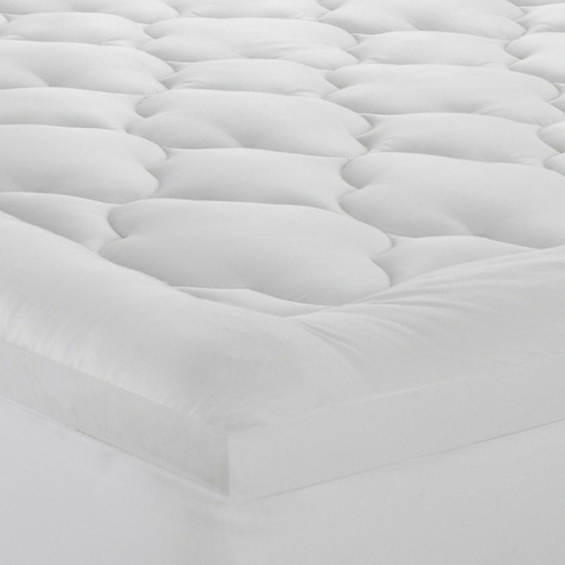 Surmatelas en nuage 100% coton résistant aux insectes et aux peluches , Très grand