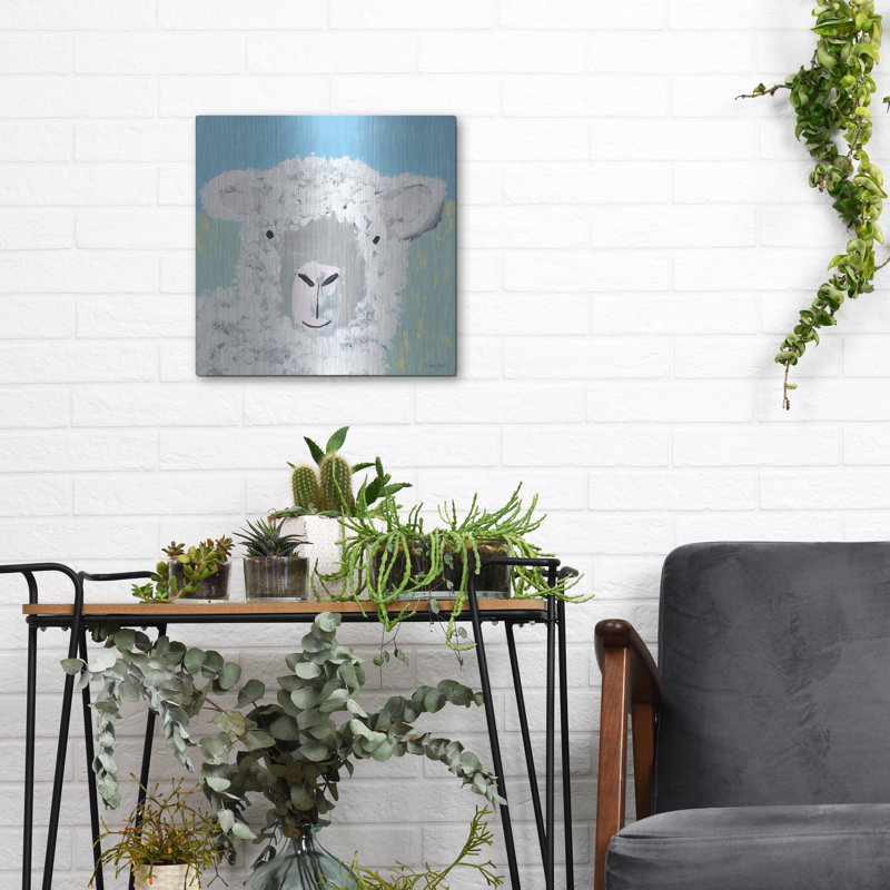 " Baa " by Roey Ebert, 12" H x 12" W