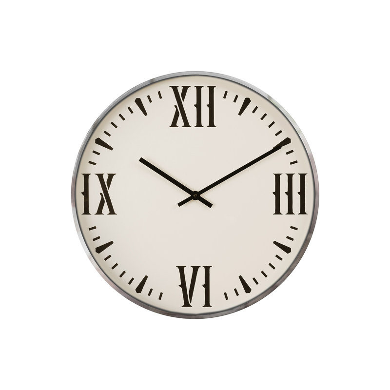Clocks, 20" Round, Wall Clock, Black, White, Modern