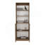 Home 2-Door Bookcase, Modern Storage Unit With Dual Doors And Multi-Tier Shelves Beige-403068250