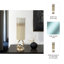 Porte-pilier contemporain en aluminium et verre avec base sculpturale en métal pour décoration décorative-1971381749