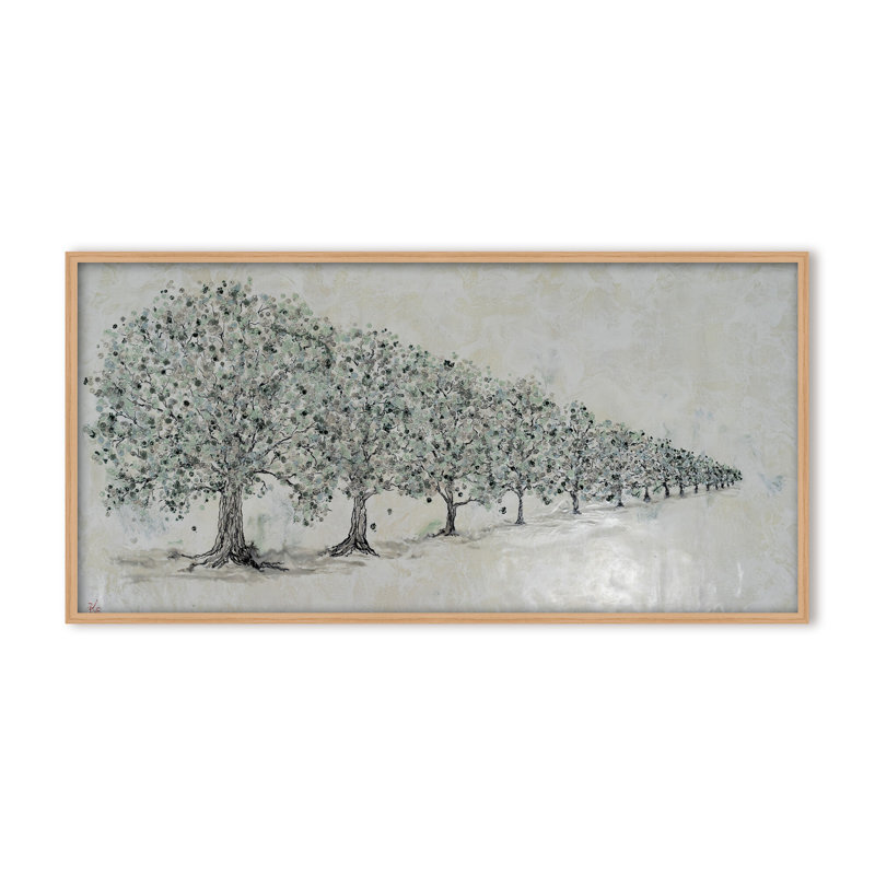 Nature Inspired "Renewal in Bloom" Canvas Wall Art By , 8" H x 16" W, Framed Canvas, White