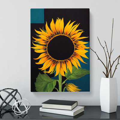 Tariffville Sunflower - Wrapped Canvas