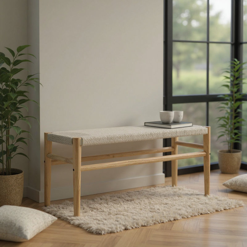 Banc de salle à manger en bois massif Hertson