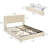 Denman King Size Bed Frame with 4 Storage Drawers and USB Ports Charging Station Platform Bed-1971582608-1971582611