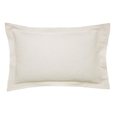 Asha Weave Cotton Oxford Pillowcase Chalk