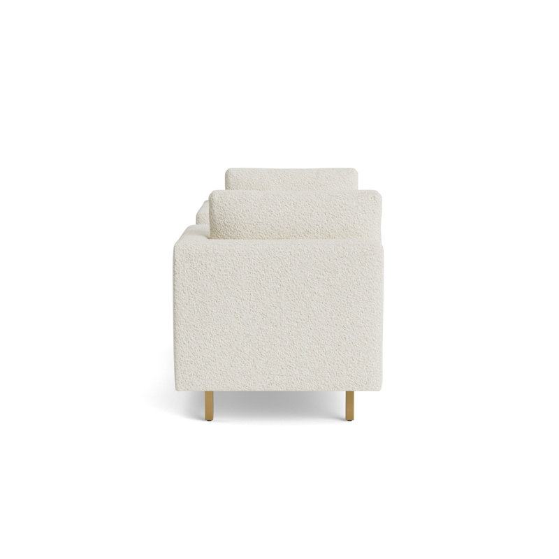 Hunter Bench, Berber - Cream, Brushed Brass