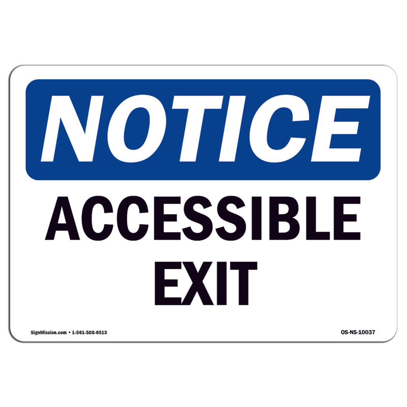 Panneau de sortie accessible en aluminium 12 x 18, H 12 po x l 18 po x P 0,1 po