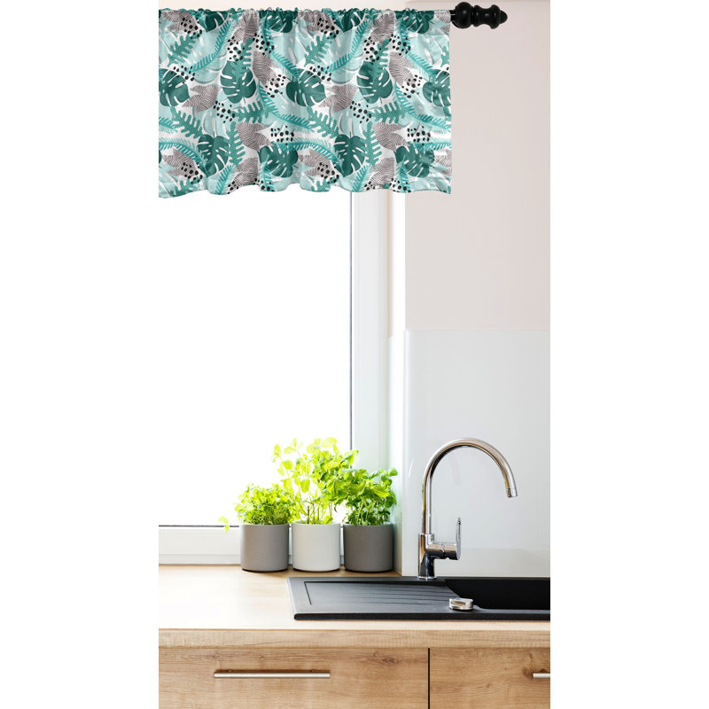 Ensemble de 2 cantonnières tropicales Ambesonne, L 54 po x L 12 po