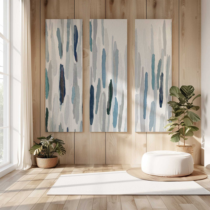 Rhythmic Blues v2, Large Canvas Print, 48" H x 48" W