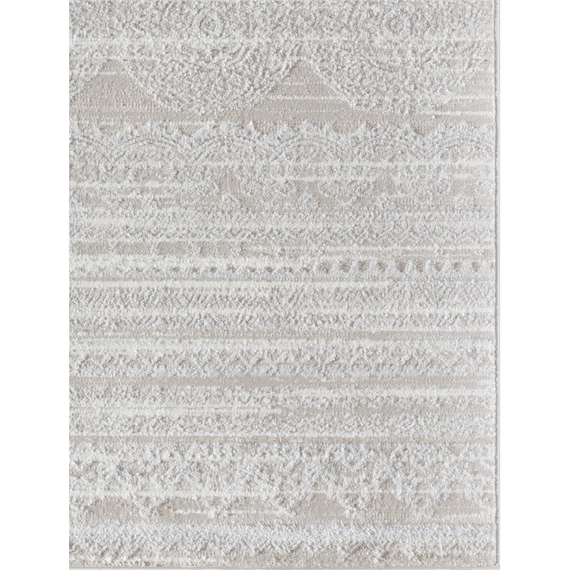 Tapis oriental crème, Rectangle 2 pi x 4 pi