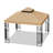 10X10 Ft Outdoor Patio Gazebo Replacement Canopy,Double Tiered Gazebo Tent Roof Top Cover Only(Frame Not Include)-124670220