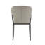 Chaise rembourrée en cuir gris clair Kirsten-1306590556